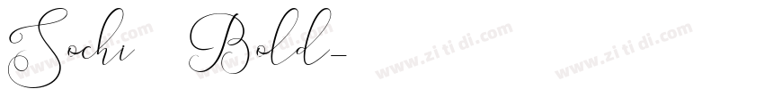 Sochi2014 Bold字体转换